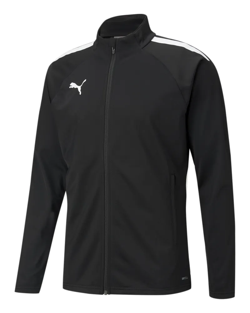 Puma Giacca da calcio teamLIGA da uomo, Abbigliamento, Nero Black
