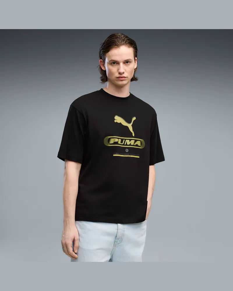 Puma T-shirt con grafica  Sport Street da uomo, Abbigliamento, Nero Black