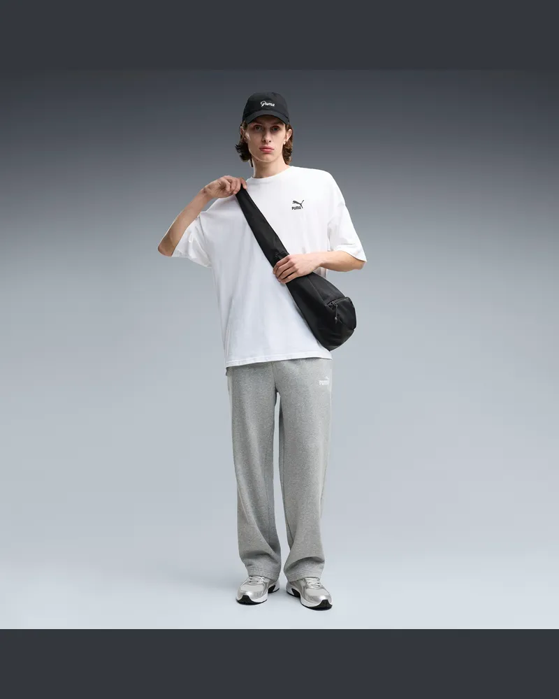 Puma Pantaloni con logo Essentials N.1 dal taglio morbido da uomo, Abbigliamento, Grigio Gray