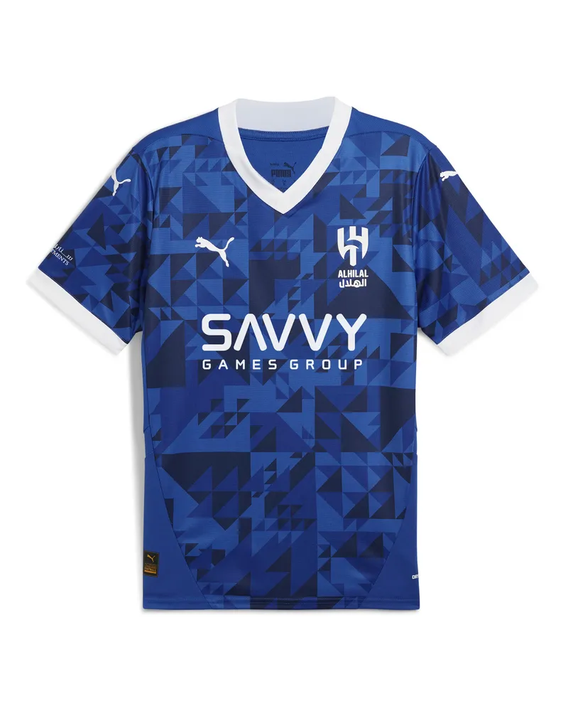 Puma Al Hilal Saudi F.C. Maglia gara Home 24/25 da uomo, Accessori, Blu Blue