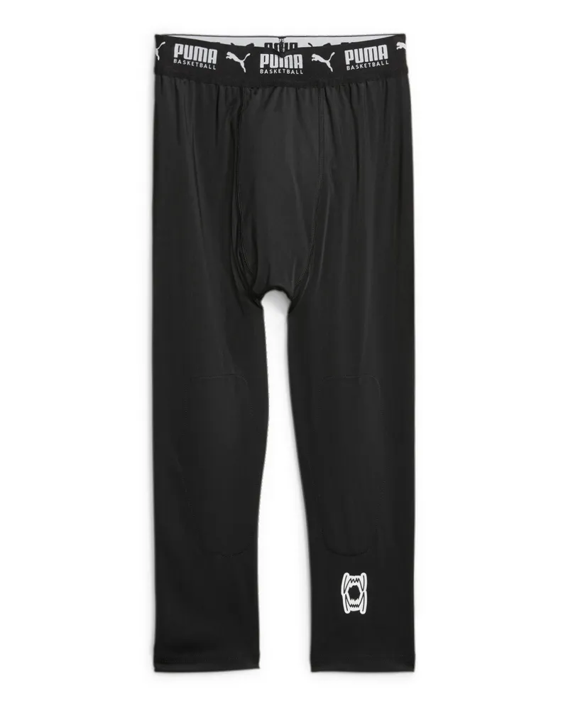 Puma Pantaloni da allenamento da basket Hoops Team da uomo, Accessori, Nero Black