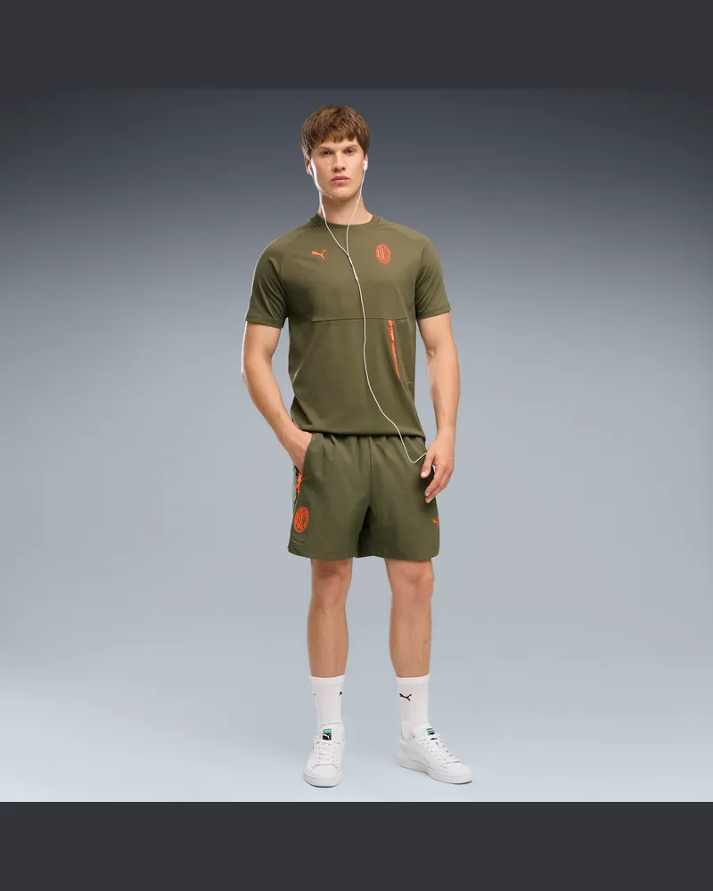 Puma Shorts in tessuto TECH AC Milan dal taglio morbido da uomo, Accessori, Grigio Gray