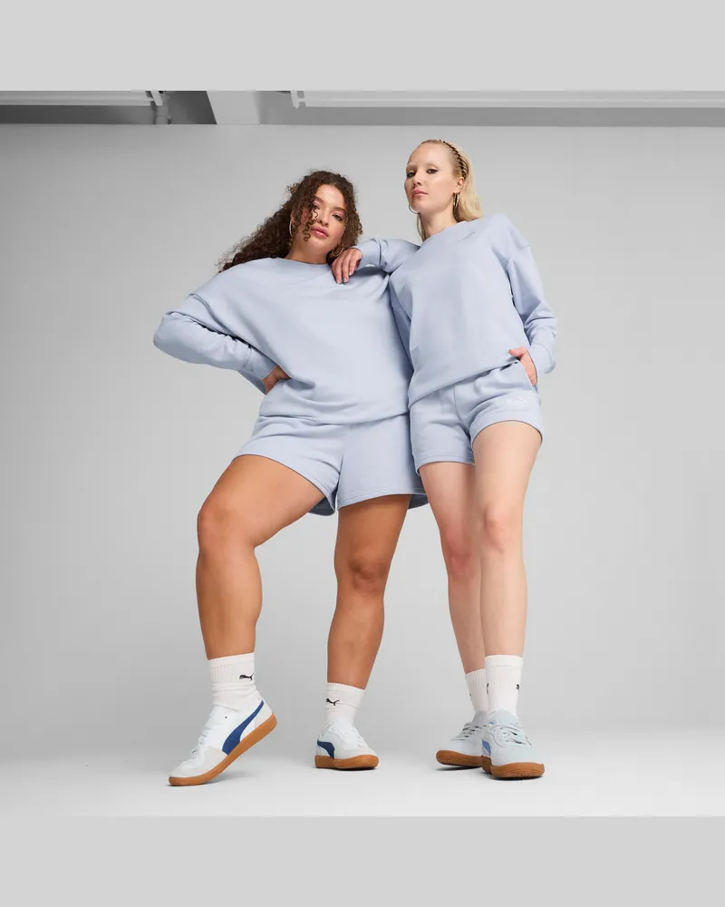 Puma Shorts con logo ESS N. 1 da 4” da donna, Abbigliamento, Blu Blue