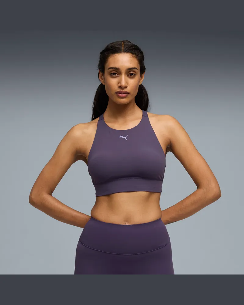 Puma Reggiseno a collo alto SHAPELUXE da donna, Abbigliamento, Viola Purple