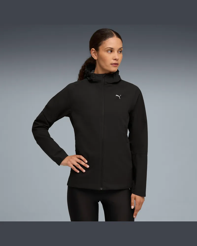 Puma Giacca  RUN rainCELL da donna, Abbigliamento, Nero Black