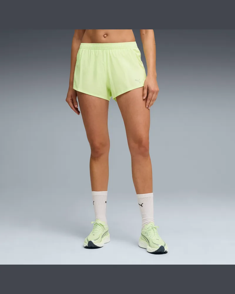Puma Shorts da running VELOCITY 3" da donna, Abbigliamento, Verde Green