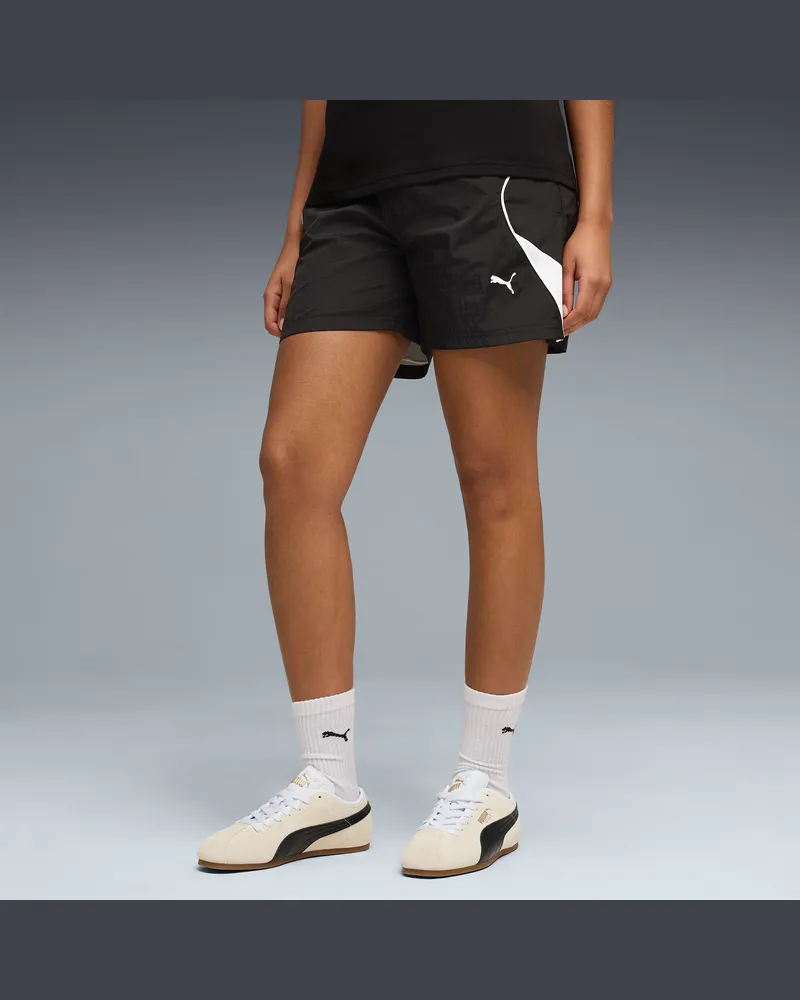 Puma Shorts in tessuto  Sport 5" da donna, Abbigliamento, Nero Black