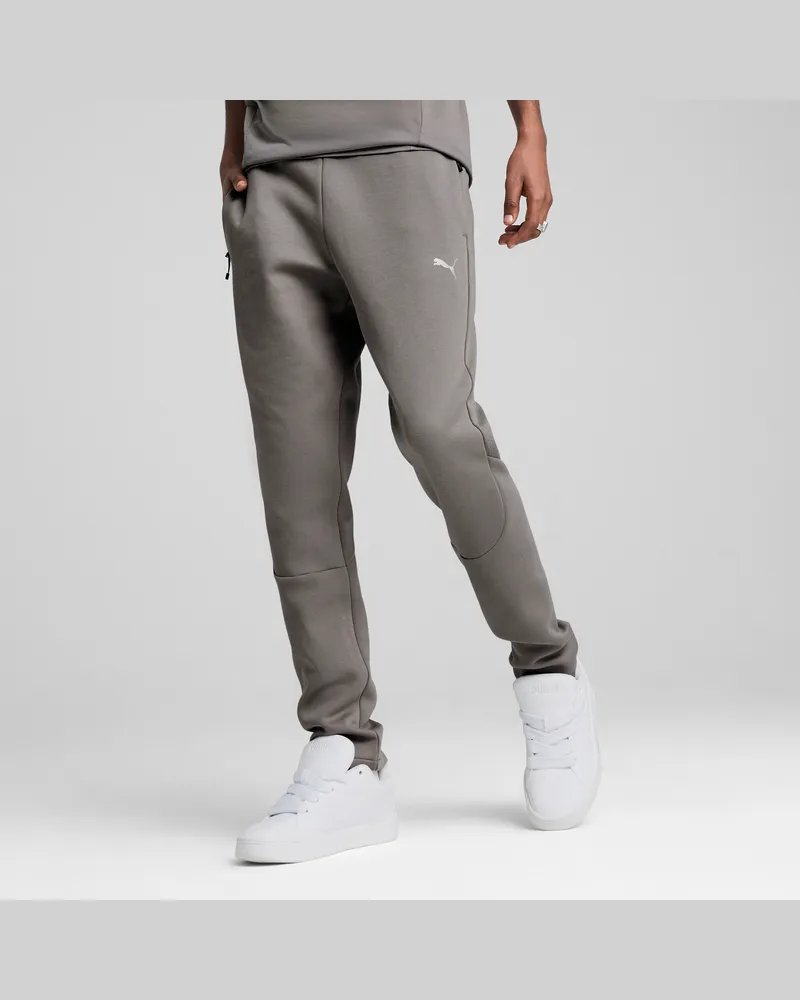 Puma Pantaloni EVOSTRIPE da uomo, Abbigliamento, Grigio Gray