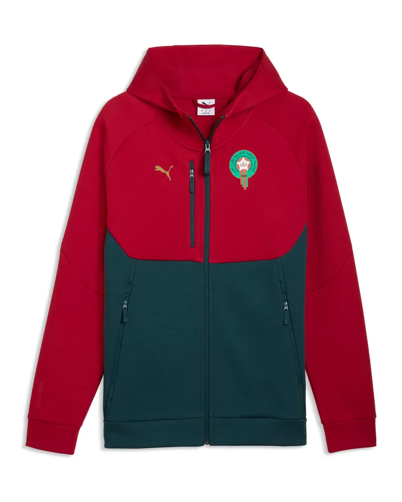 Puma Felpa con cappuccio Marocco TECH da uomo, Accessori, Rosso Red