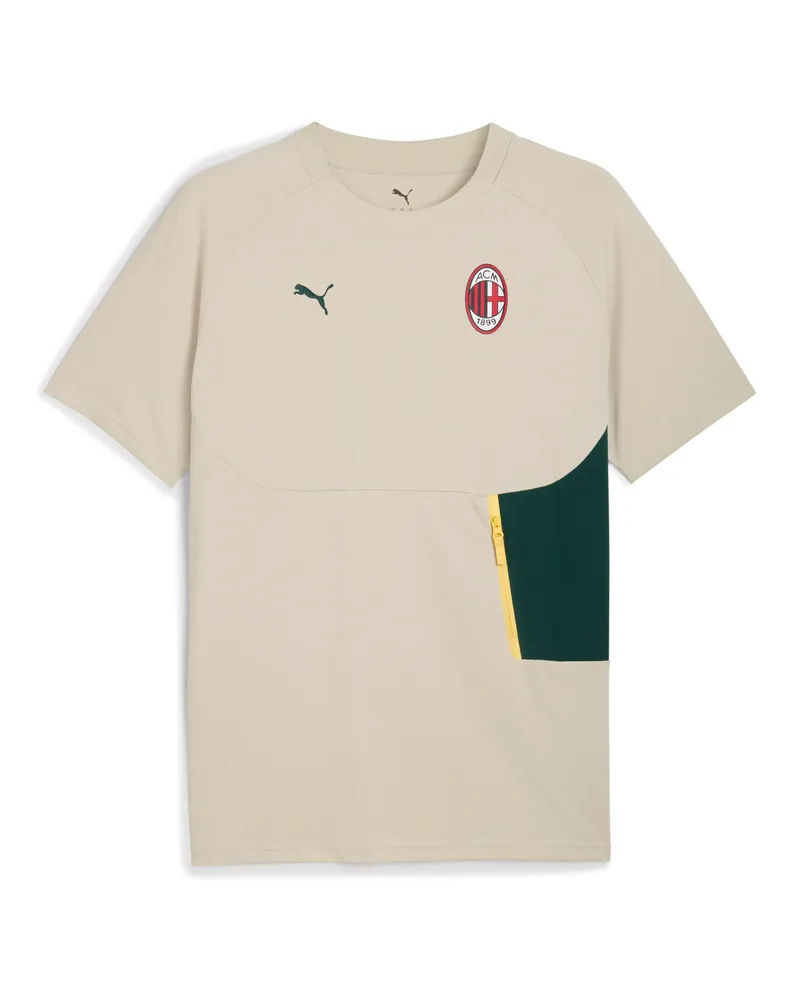 Puma T-shirt con taschino AC Milan TECH da uomo, Accessori, Beige Beige