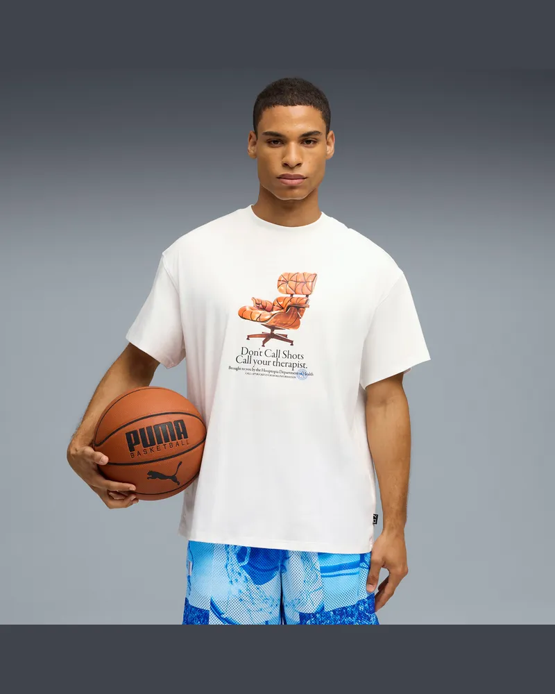 Puma T-shirt Hooptopia Hooptopian Health da uomo, Abbigliamento, Bianco White