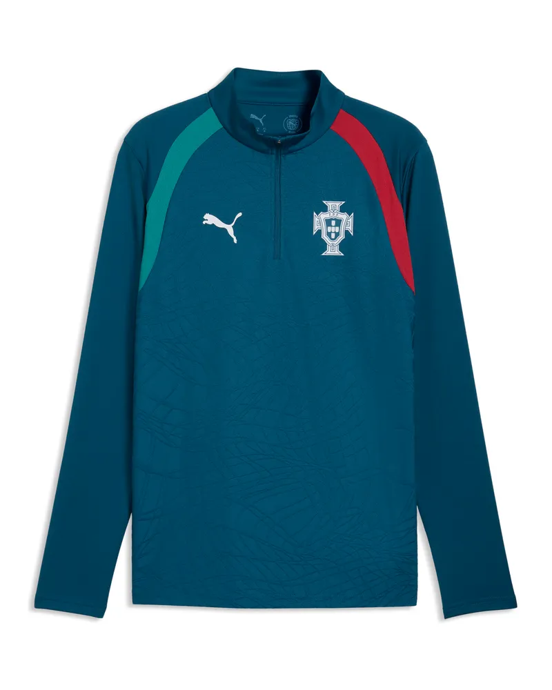 Puma Maglia da training con zip Portogallo da uomo, Accessori, Blu Blue