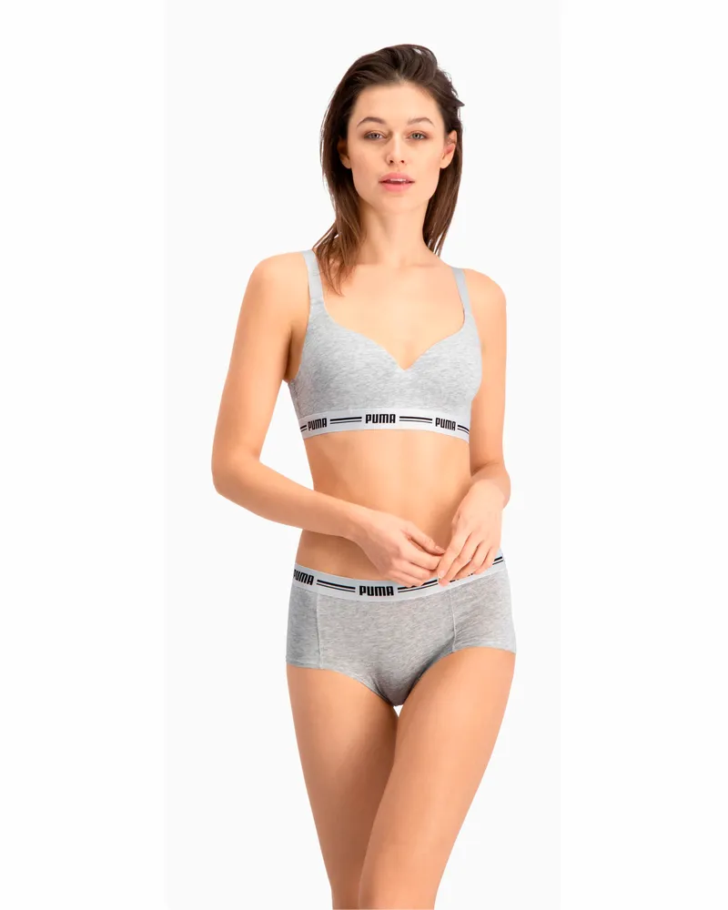 Puma Top  con imbottitura Donna in confezione da Abbigliamento, Grigio Gray