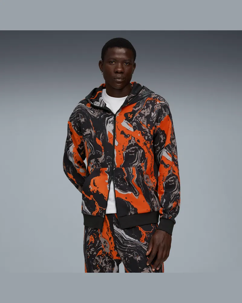 Puma Maglia con zip LAFRANCÉ HEEM Era da uomo, Abbigliamento, Arancione Orange