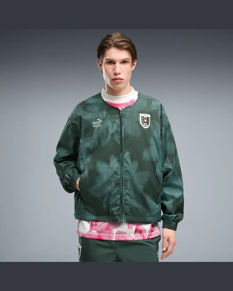 Puma Giacca sportiva  x AUSTRIA x SALEHE BEMBURY KING da uomo, Abbigliamento, Verde Green