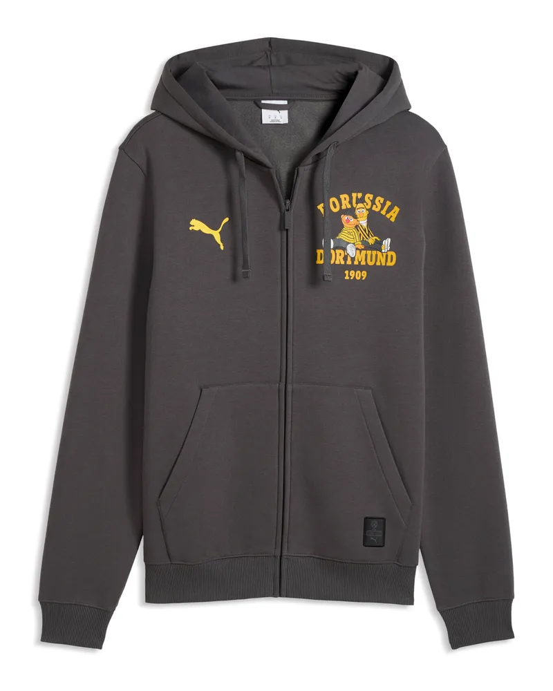 Puma Giacca Borussia Dortmund x Sesame Street da uomo, Accessori, Grigio Gray