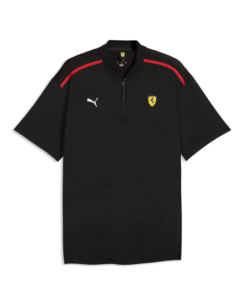 Puma Polo dal taglio morbido Scuderia Ferrari Premium CLOUDSPUN da uomo, Accessori, Nero Black