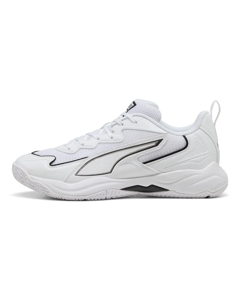 Puma Scarpe da indoor Solarflash 4 unisex, Scarpe, Bianco White