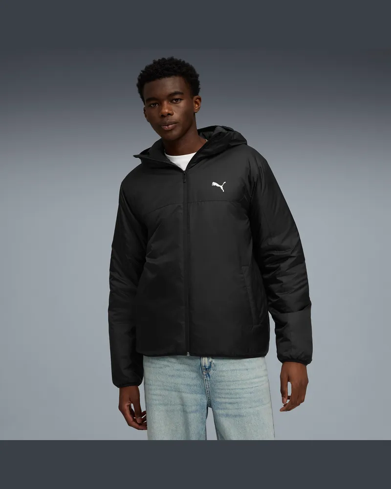 Puma Giacca imbottita Essentials da uomo, Abbigliamento, Nero Black