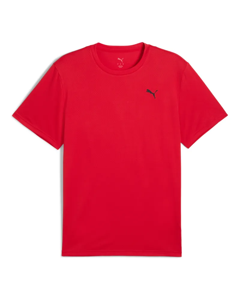 Puma T-shirt Train All Day Essentials da uomo, Abbigliamento, Rosso Red