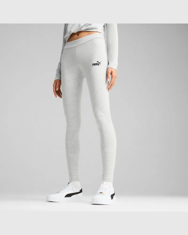 Puma Leggings con logo piccolo Essentials N. 1 da donna, Abbigliamento, Grigio Gray