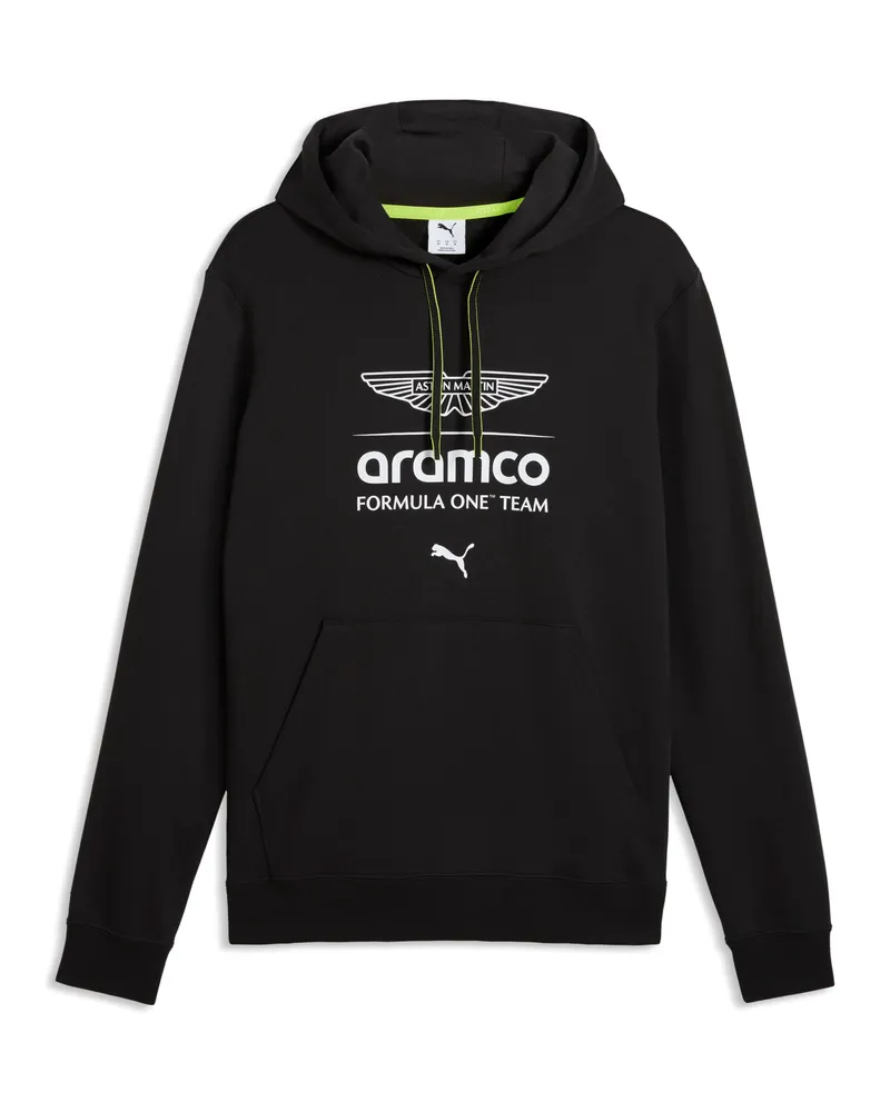 Puma Felpa con cappuccio  x ASTON MARTIN ARAMCO F1® TEAM Essentials da uomo, Accessori, Nero Black