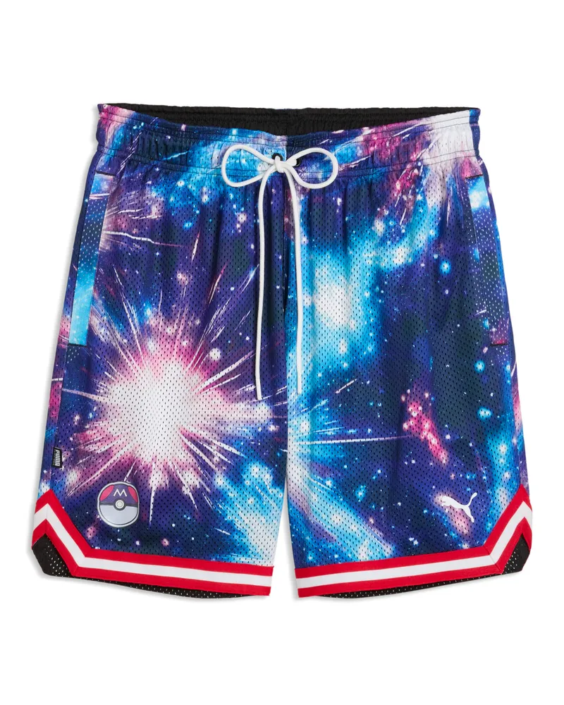 Puma Shorts da basket  x POKÉMON Mewtwo dal taglio morbido da uomo, Accessori, Nero Black
