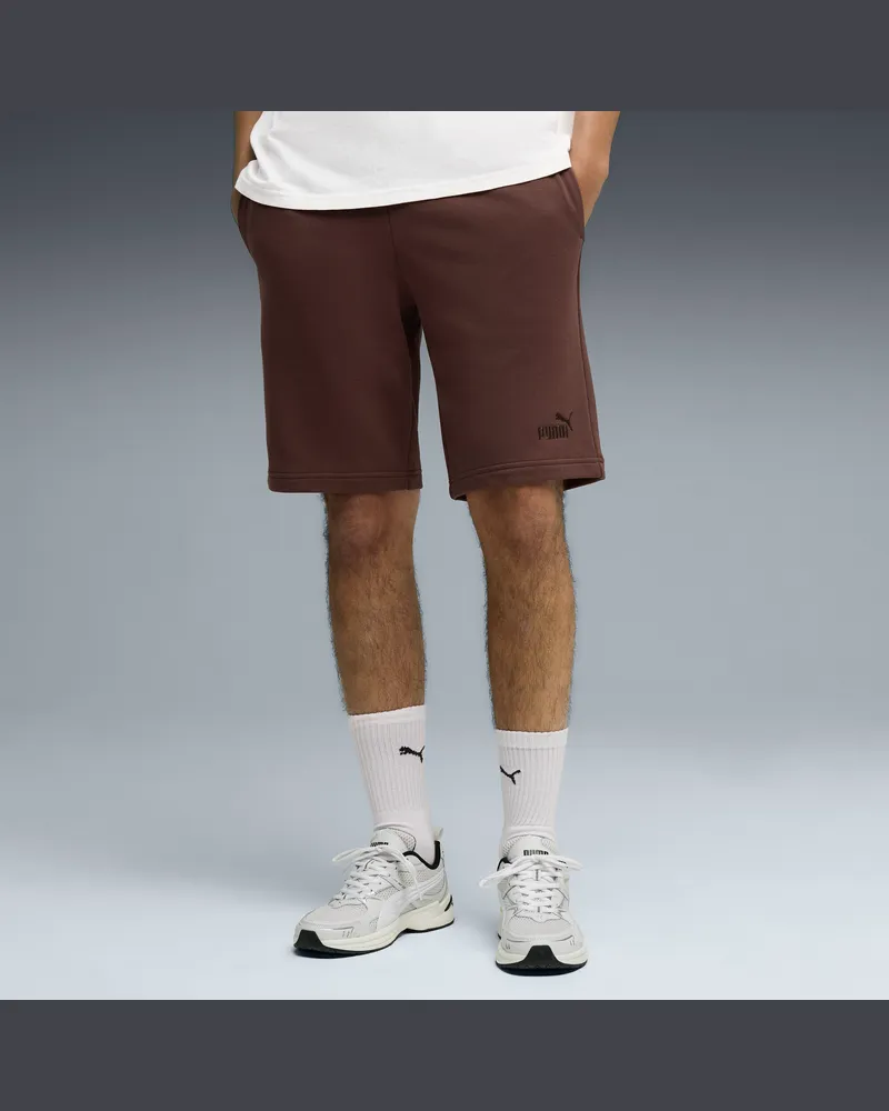Puma Shorts con logo Essentials N. 1 da 10" da uomo, Abbigliamento, Marrone Brown