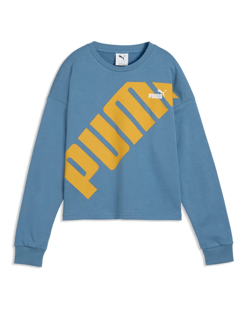 Puma Felpa  POWER da donna, Abbigliamento, Blu Blue