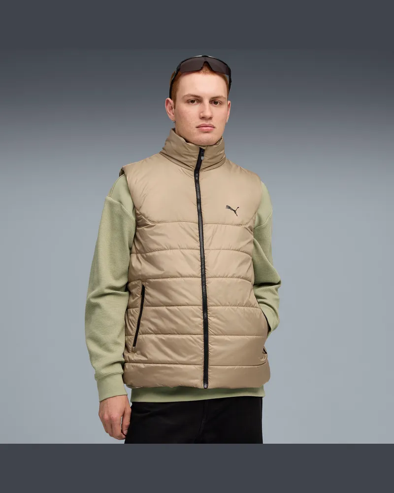 Puma Giacca imbottita Essentials da uomo, Abbigliamento, Beige Beige