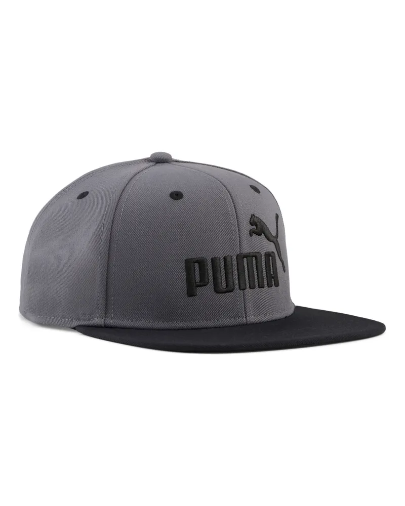 Puma Cappellino a tesa piatta con logo Essentials N.1, Accessori, Grigio Gray