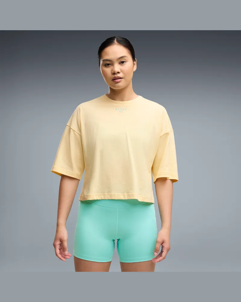 Puma T-shirt cropped  x HYROX Lifestyle da donna, Abbigliamento, Giallo Yellow