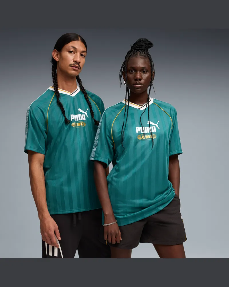 Puma Maglia da calcio KING dal taglio morbido unisex, Abbigliamento, Verde Green