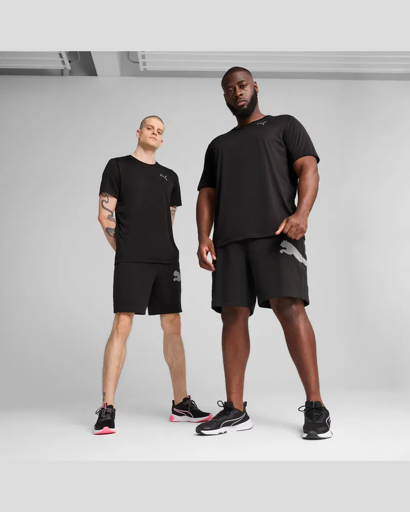 Puma Shorts in maglia con logo grande Train All Day 8" da uomo, Accessori, Nero Black