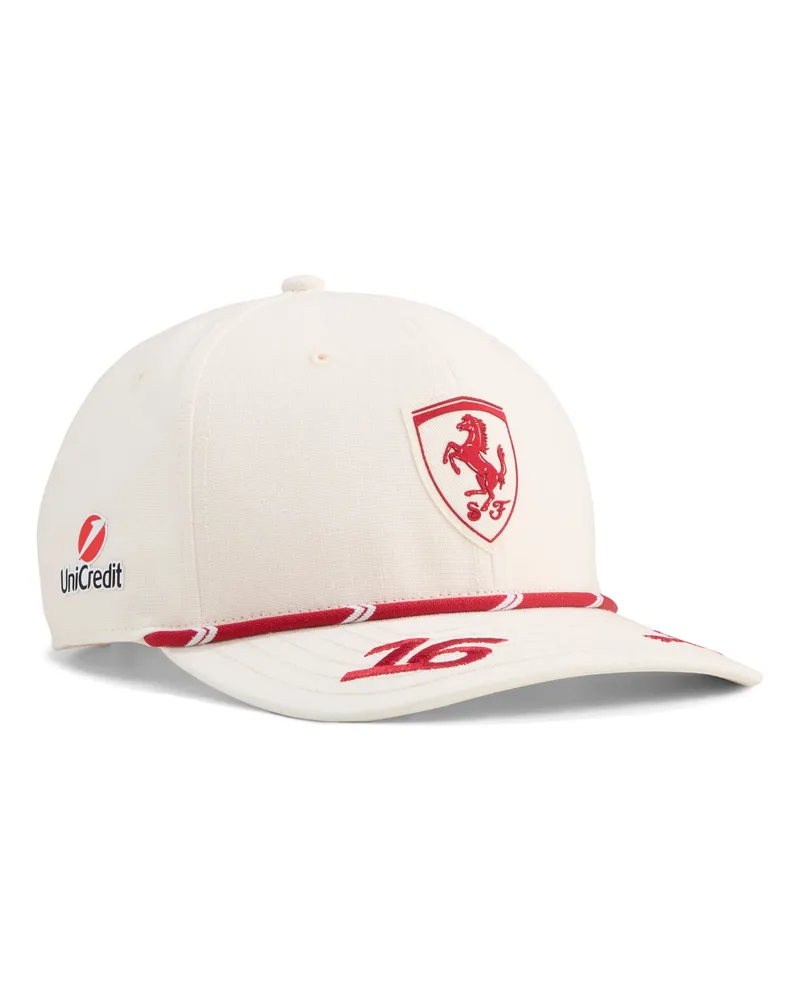 Puma Cappellino Scuderia Ferrari HP Replica Charles Leclerc Homerace, Accessori, Bianco White