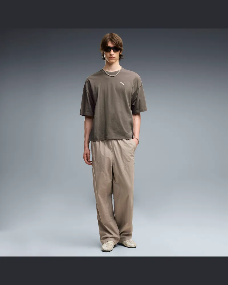 Puma Pantaloni in tessuto Essentials Carpenter da uomo, Accessori, Beige Beige