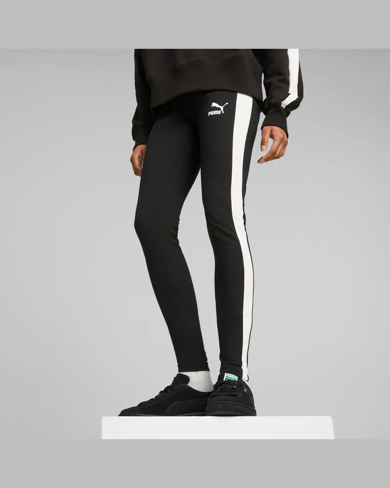 Puma Leggings Iconic T7 da donna, Abbigliamento, Nero Black