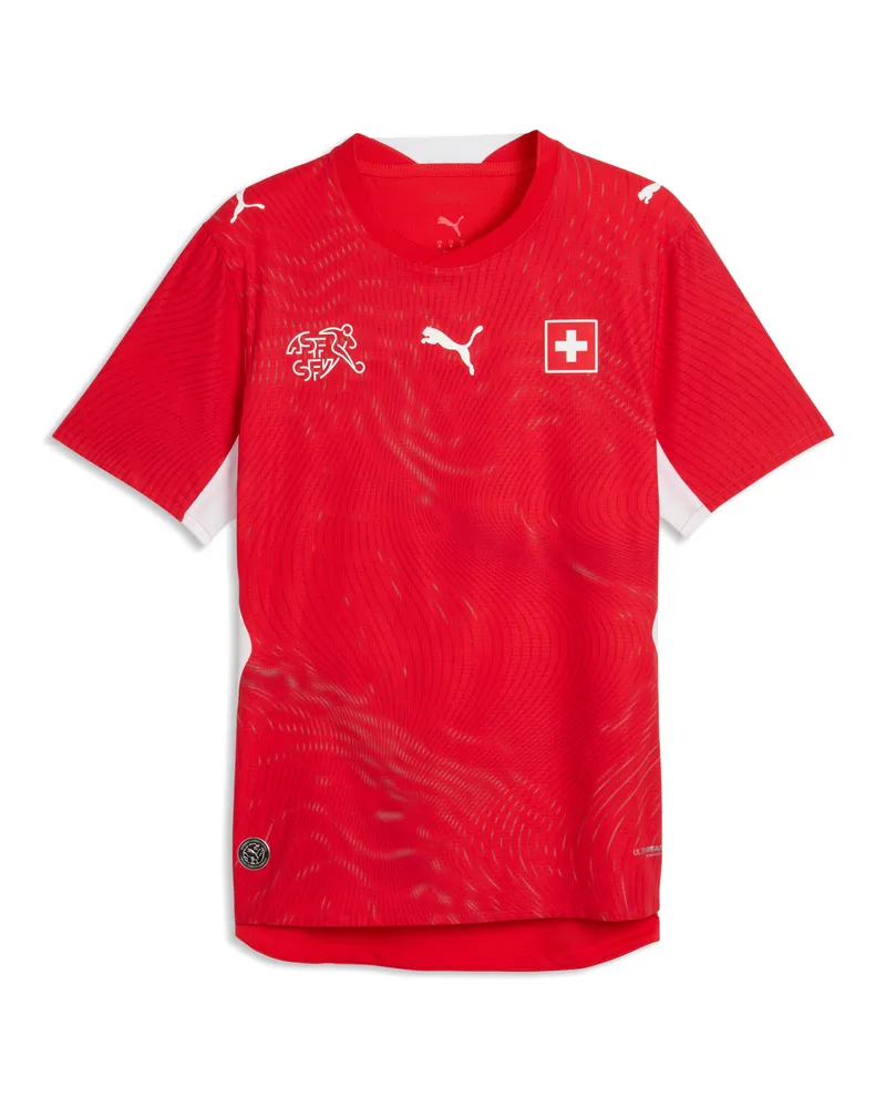 Puma Maglia Home Svizzera Authentic 2026 da uomo, Accessori, Rosso Red