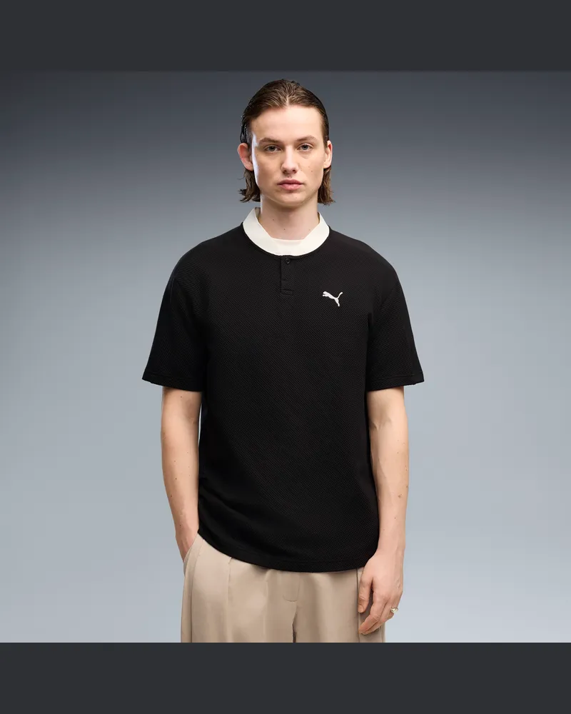 Puma Polo  Class dal taglio morbido da uomo, Abbigliamento, Nero Black