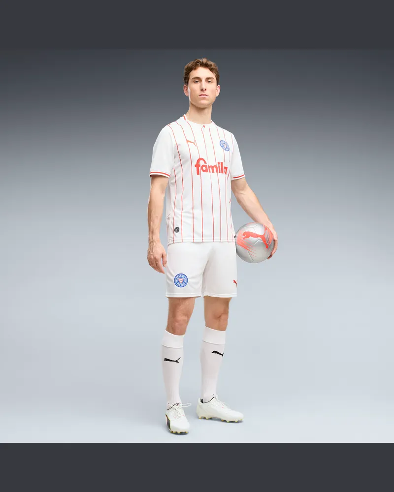 Puma Shorts Holstein Kiel 26/27 da uomo, Abbigliamento, Bianco White