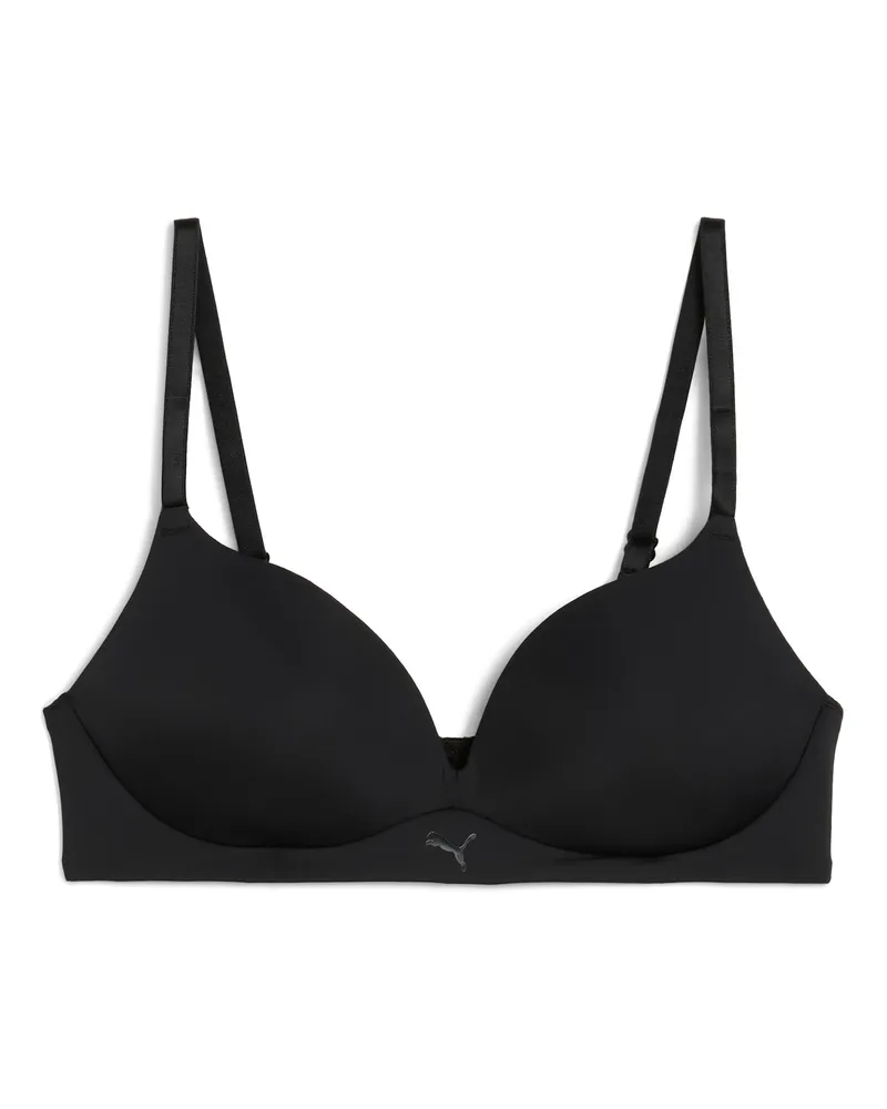 Puma Reggiseno  con morbida imbottititura in confezione da 1, Abbigliamento, Nero Black