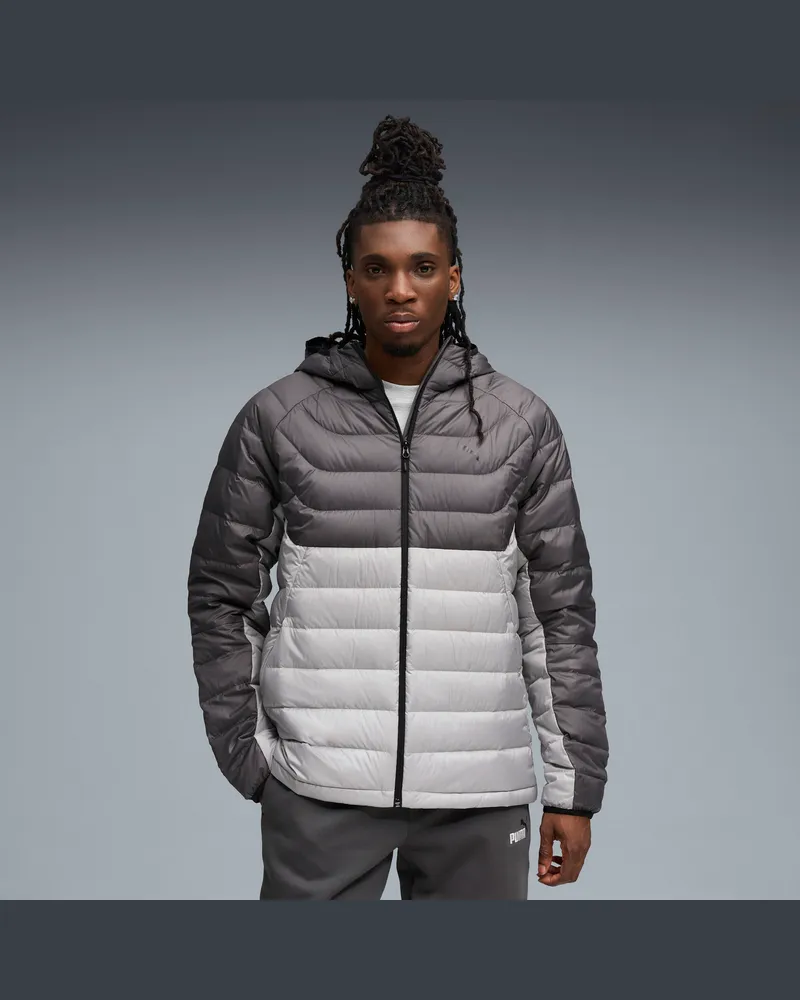 Puma Piumino con cappuccio PACKLITE da uomo, Abbigliamento, Grigio Gray