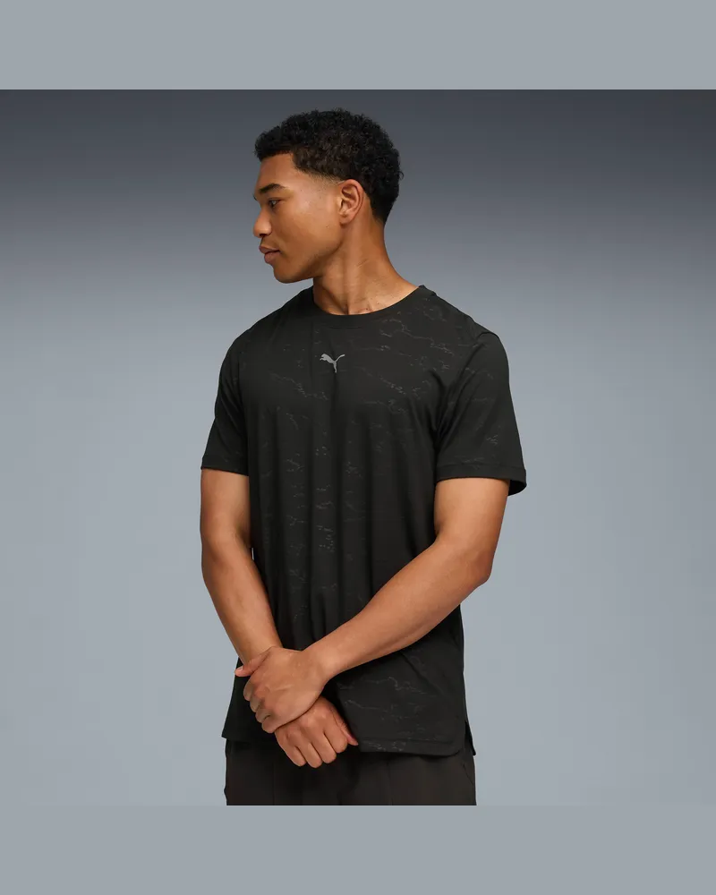 Puma T-shirt da training CLOUDSPUN da uomo, Abbigliamento, Nero Black