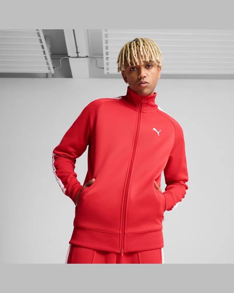 Puma Giacca da corsa T7 ALWAYS ON da uomo, Abbigliamento, Rosso Red