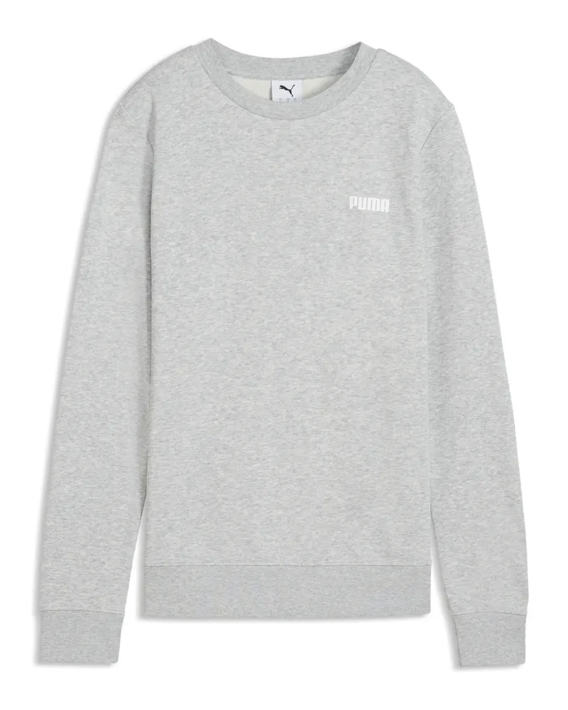 Puma Girocollo con logo piccolo Essentials da donna, Abbigliamento, Grigio Gray