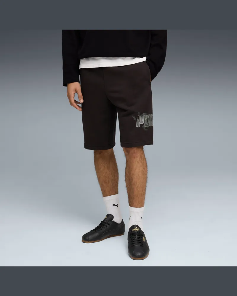 Puma Shorts Camo 10” da uomo, Accessori, Nero Black