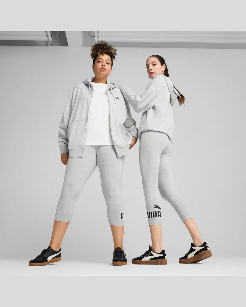 Puma Leggings a 3/4 con logo ESS N. 1 da donna, Abbigliamento, Grigio Gray