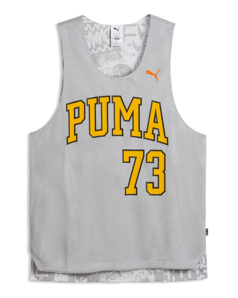 Puma Maglia da basket reversibile Out Of Practice da uomo, Accessori, Grigio Gray
