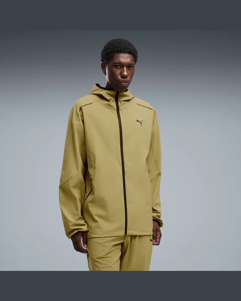 Puma Giacca sportiva da uomo TECH a 4 vie elasticizzata, dal taglio morbido, Abbigliamento, Marrone Brown