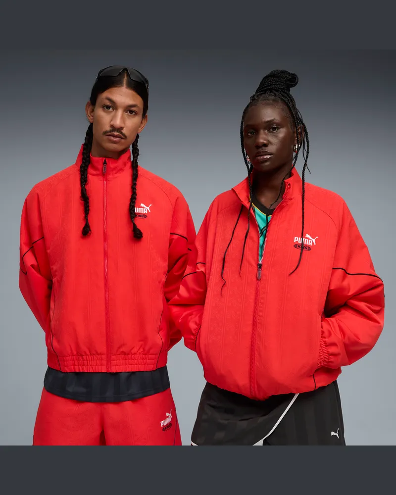 Puma Giacca KING unisex, Abbigliamento, Rosso Red